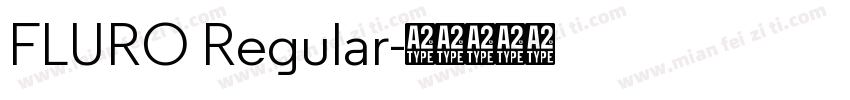 FLURO Regular字体转换
